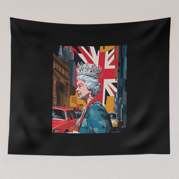 Item preview, Regal Kaleidoscope- A Comprehensive Tribute to Queen Elizabeth II and London's Icons designed and sold by OlfactoART Studio.