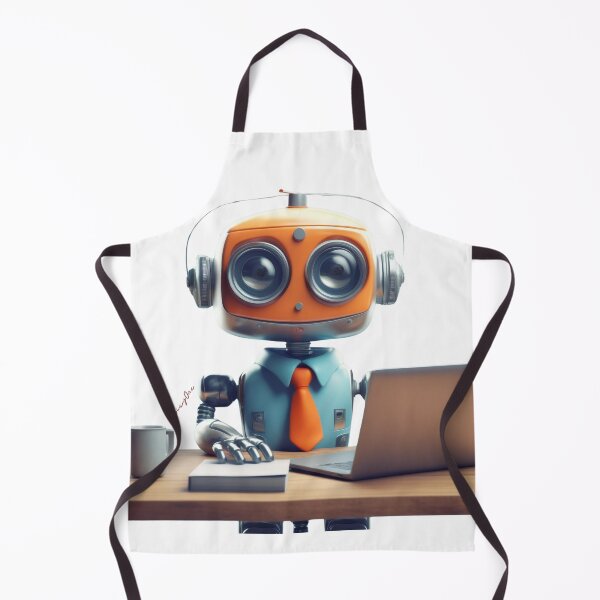 Item preview, Cute Robot Sitting With Coffee Cup designed and sold by SpicyOne.