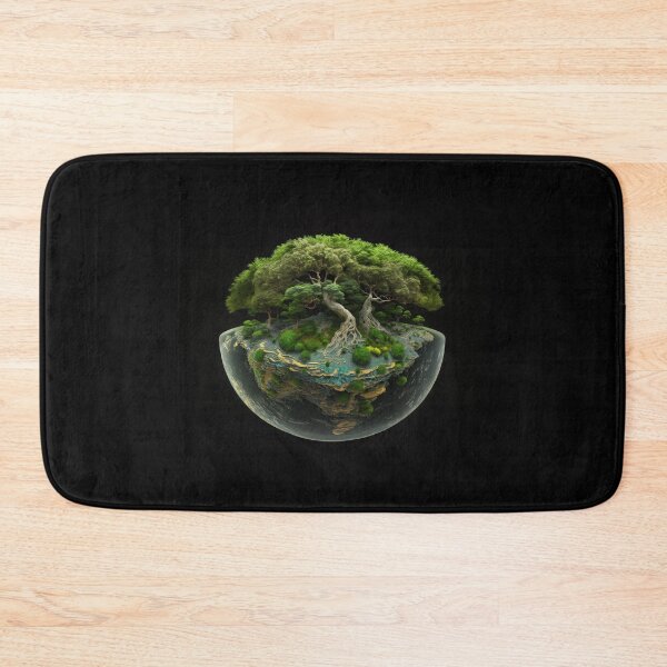 Item preview, Earth globe covered with the most beautiful green trees designed and sold by Fantasymachine.