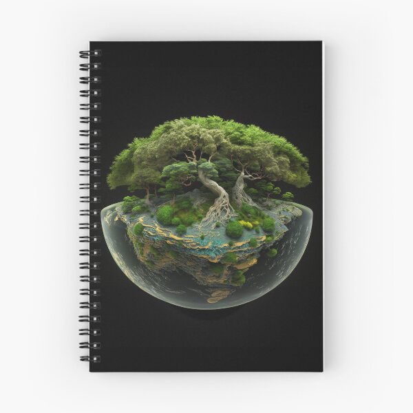 Item preview, Earth globe covered with the most beautiful green trees designed and sold by Fantasymachine.