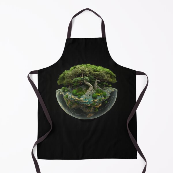 Item preview, Earth globe covered with the most beautiful green trees designed and sold by Fantasymachine.