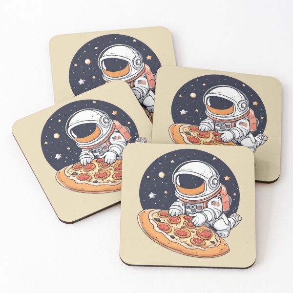 Item preview, Astronaut in space eating pizza  designed and sold by Culmika.