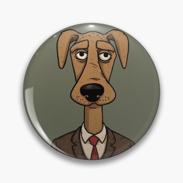 Item preview, Playful Human-Like Dog Cartoon Illustration (No. 2) designed and sold by Daniel Reyes.