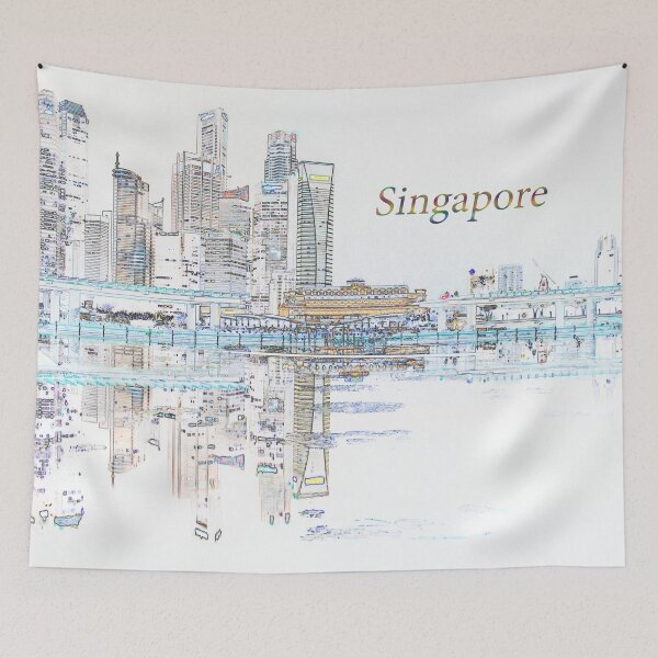 Item preview, Singapore Skyline designed and sold by Kasia Design.