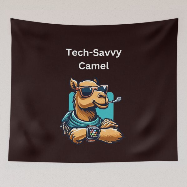Item preview, An Apple Watch strapped with pride and care, A tech-savvy camel, beyond compare! designed and sold by Focus-Photo-PG.