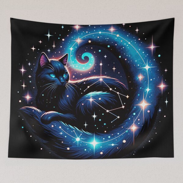 Item preview, Cosy Cosmic Cat designed and sold by tracydixon.