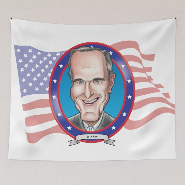 Item preview, George H.W. Bush Caricature designed and sold by FunFaces.