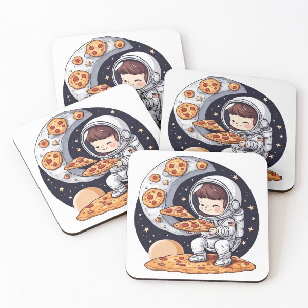 Item preview, Astronaut in space eating pizza  designed and sold by Culmika.