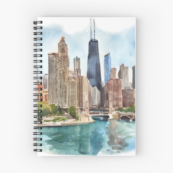 Item preview, Chicago Skyline Watercolor designed and sold by jakecshields.