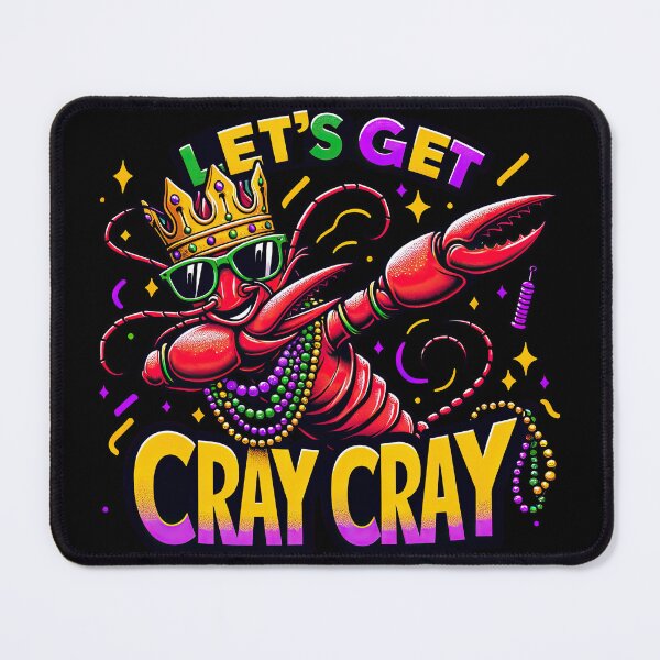 Item preview, Crayfish King: Mardi Gras Dabbing Tee designed and sold by MAPDDesigns.