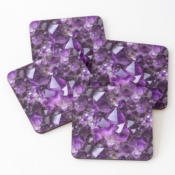 Item preview, Seamless Purple amethyst geode crystals 4k wallpaper digital paper with designed and sold by ChattanoogaTee.