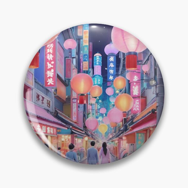 Item preview, Globos Tokio calle Futurista designed and sold by FirstColor.