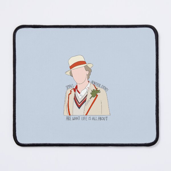 Item preview, "Small Beautiful Events Are What Life Is All About" Fifth Doctor Quote Print Design  designed and sold by abldesign.