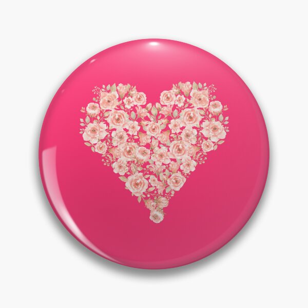 Item preview, A heart filled with pink roses designed and sold by LionessLove.