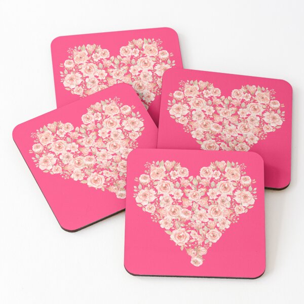 Item preview, A heart filled with pink roses designed and sold by LionessLove.