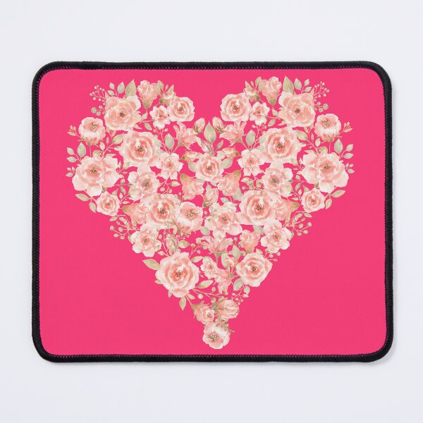 Item preview, A heart filled with pink roses designed and sold by LionessLove.