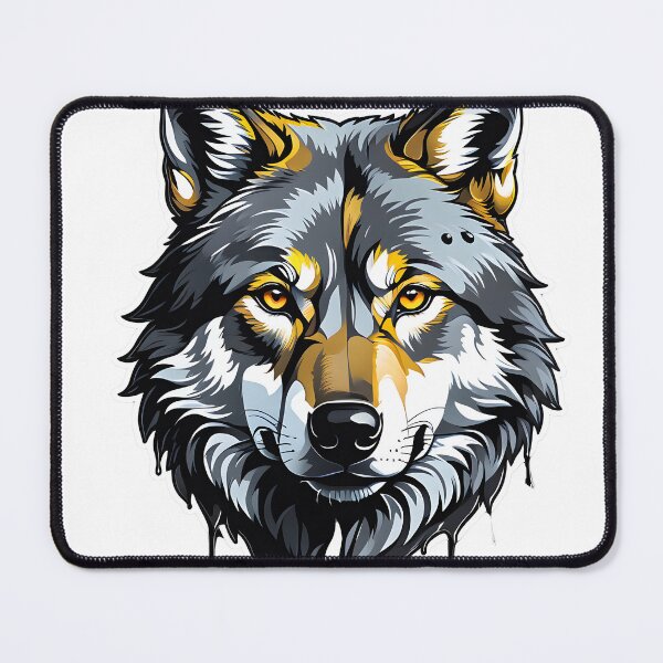Item preview, Wolf head watercolour splash designed and sold by Metaverse8.