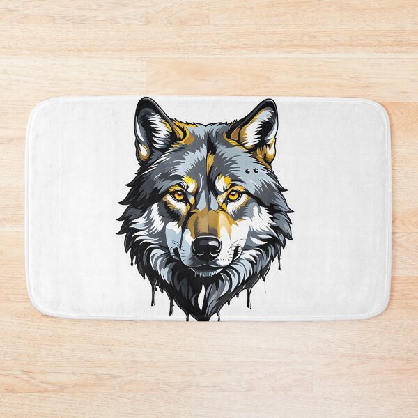 Item preview, Wolf head watercolour splash designed and sold by Metaverse8.