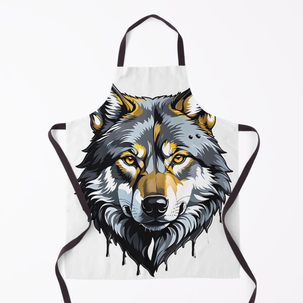 Item preview, Wolf head watercolour splash designed and sold by Metaverse8.