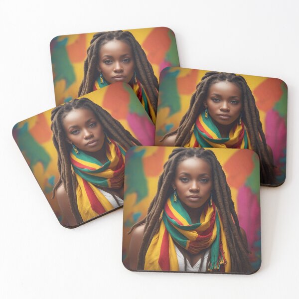 Item preview, Caribbean Chroma | Jamaican Beauty with a scarf & Colorful Splendor designed and sold by Rothnaric.