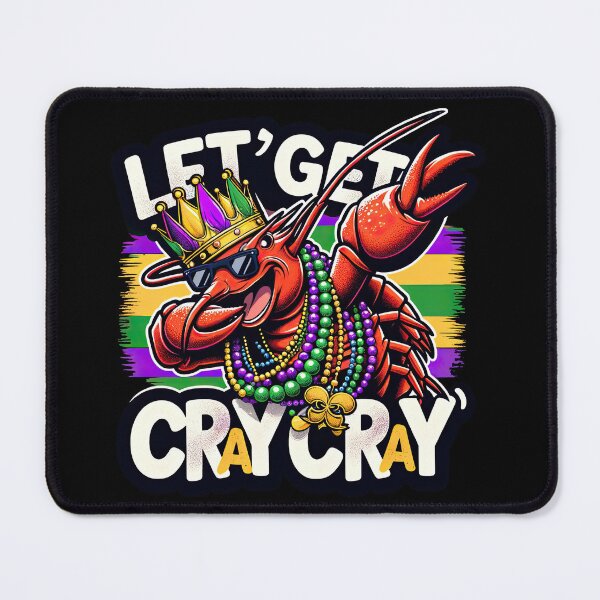 Item preview, Crawfish King: Mardi Gras Dabbing Tee - Cray cray designed and sold by MAPDDesigns.