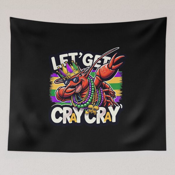 Item preview, Crawfish King: Mardi Gras Dabbing Tee - Cray cray designed and sold by MAPDDesigns.