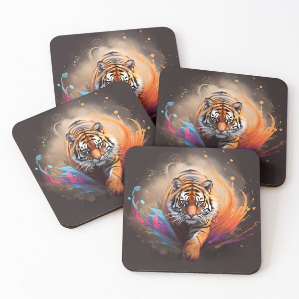 Item preview, Tiger Face Abstract Art designed and sold by PeteRascal.