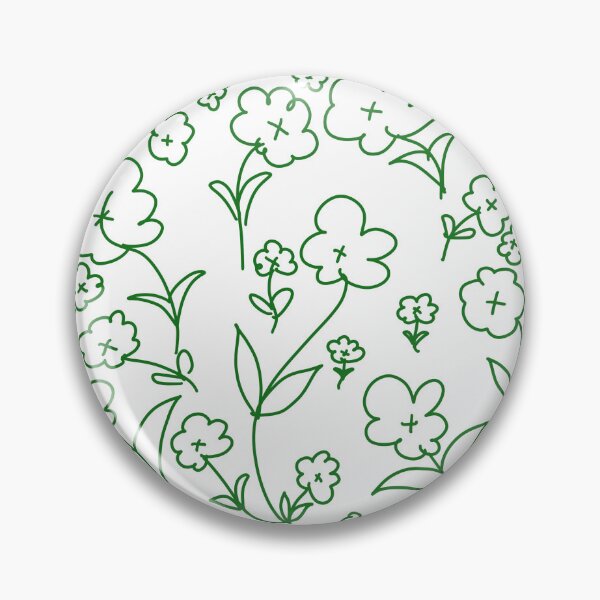 Item preview, Green flowers sketches designed and sold by lukked.