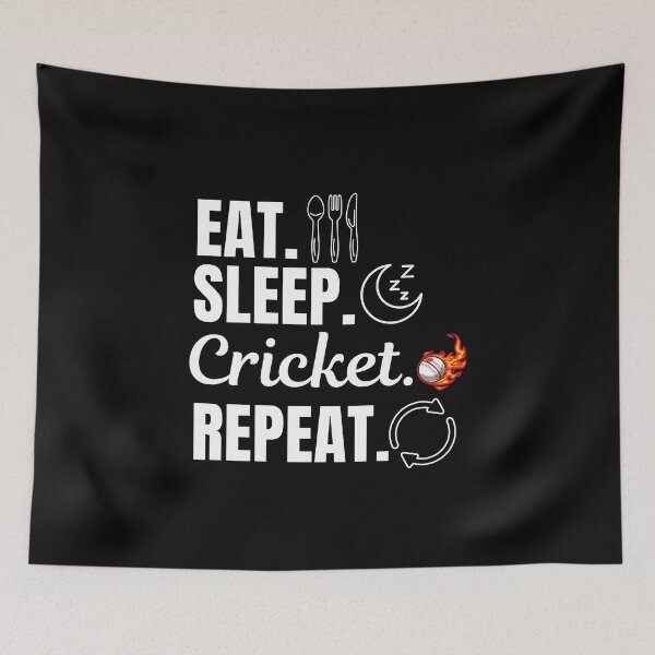 Item preview, Eat, sleep, cricket, repeat. Cricket sport activity lovers designed and sold by NBSStore.