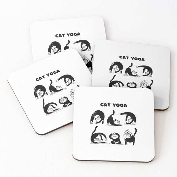 Item preview, Flexible Felines: Comical Cat Yoga Poses designed and sold by creativechaster.