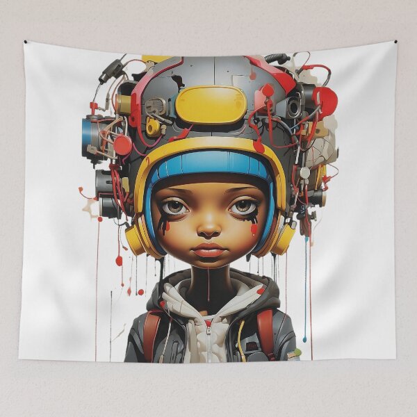 Item preview, Futuristic Vision: Child of a High-Tech World designed and sold by ArtComixHaven.