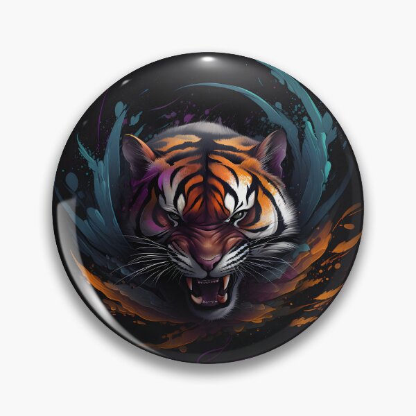 Item preview, Angry Tiger Face Abstract Art designed and sold by PeteRascal.
