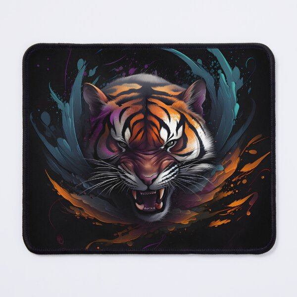 Item preview, Angry Tiger Face Abstract Art designed and sold by PeteRascal.
