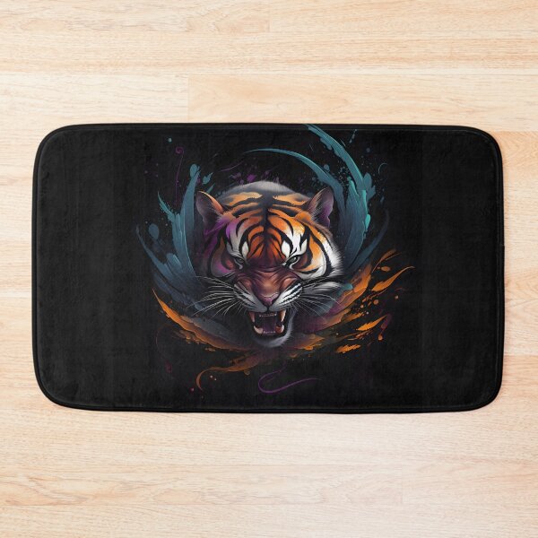 Item preview, Angry Tiger Face Abstract Art designed and sold by PeteRascal.