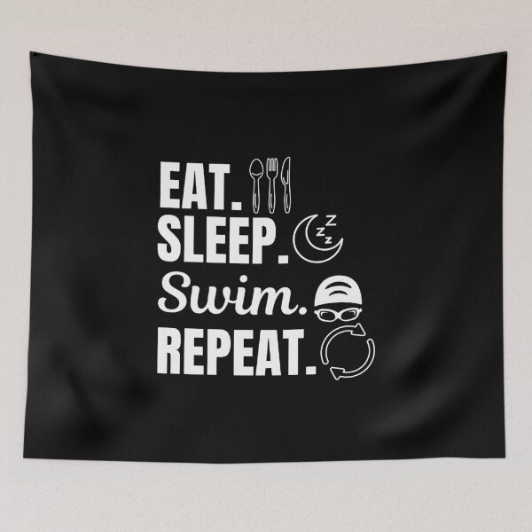 Item preview, Eat, sleep, swim, repeat. Swimming water sport activity lovers designed and sold by NBSStore.