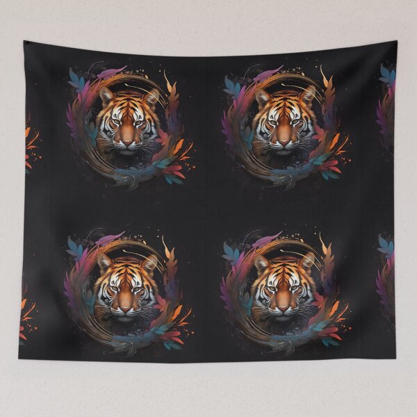 Item preview, Tiger Face Abstract Art designed and sold by PeteRascal.