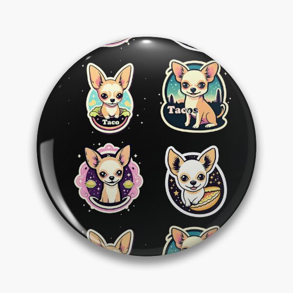 Item preview, Cute Quiero Taco Bell Chihuahua Puppy #tacobell Stickers Set of 4 #puppy designed and sold by Earth Nature Creations.