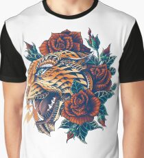 Verzierter Leopard (Farbversion) Grafik T-Shirt