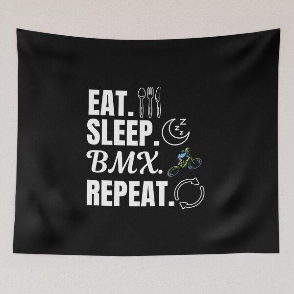 Item preview, Eat, sleep, BMX, repeat. Mini bicycle motocross riders or lovers designed and sold by NBSStore.