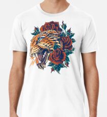 Verzierter Leopard (Farbversion) Männer Premium T-Shirts