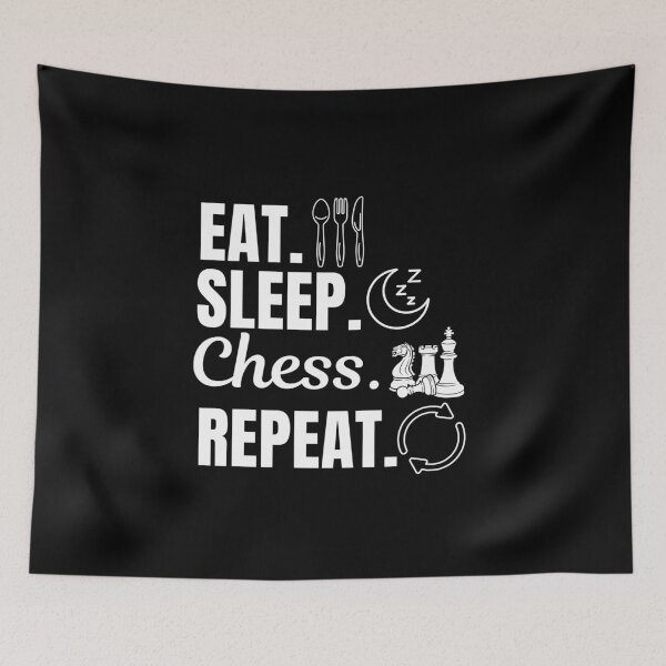 Item preview, Eat, sleep, chess, repeat designed and sold by NBSStore.