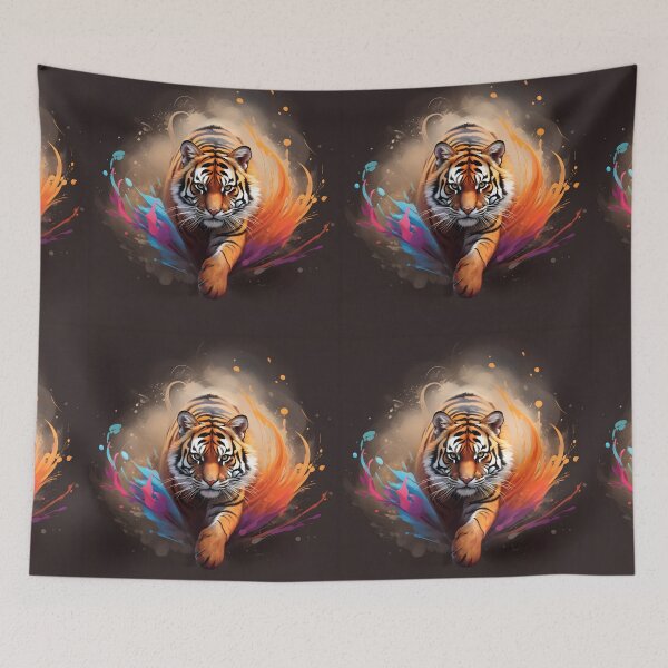Item preview, Tiger Face Abstract Art designed and sold by PeteRascal.