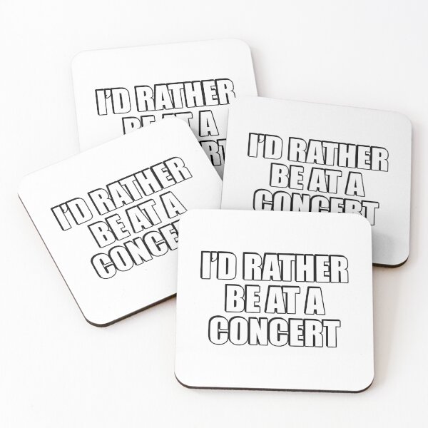 Item preview, Id Rather Be At A Concert  designed and sold by Inspirationmotivation.