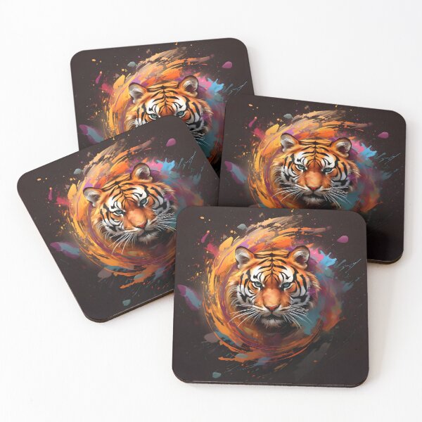 Item preview, Tiger Face Abstract Art designed and sold by PeteRascal.