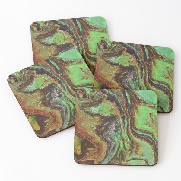 Item preview, Caldonia 2 Abstract Brown Green Acrylic designed and sold by Doug  Siegel.