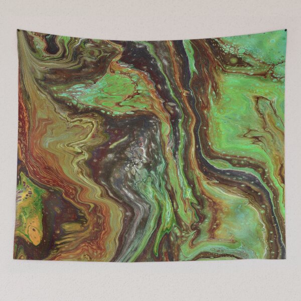 Item preview, Caldonia 2 Abstract Brown Green Acrylic designed and sold by Doug  Siegel.
