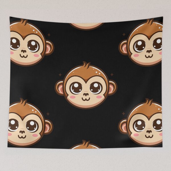 Item preview, Cute Vectoral Monkey Face designed and sold by ArtfulWeave.