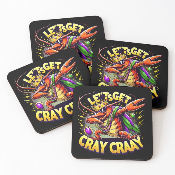 Item preview, Crawfish King: Mardi Gras Dabbing Tee designed and sold by MAPDDesigns.