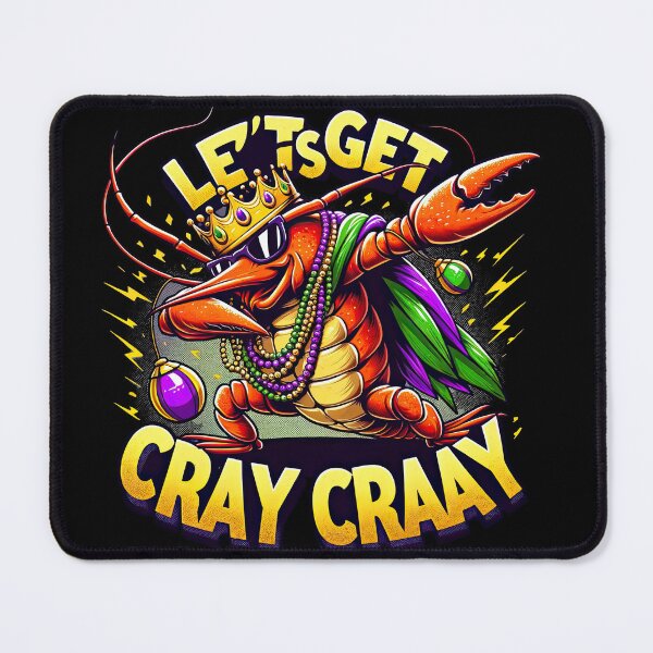 Item preview, Crawfish King: Mardi Gras Dabbing Tee designed and sold by MAPDDesigns.