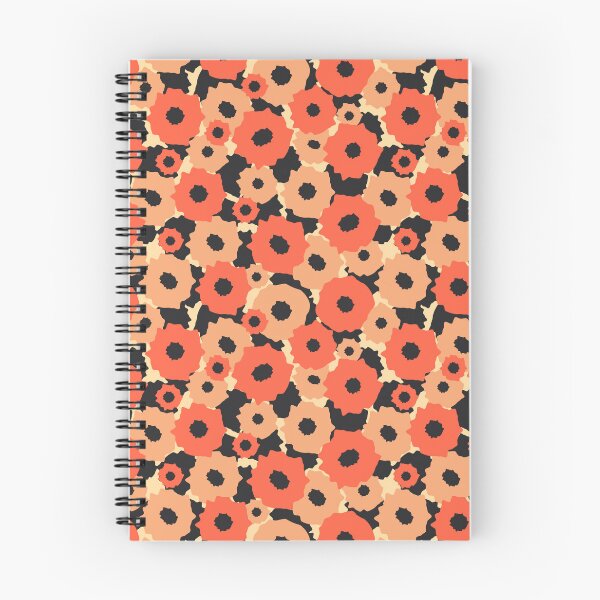Item preview, Abstract pattern with orange flowers designed and sold by IrynaAlex.
